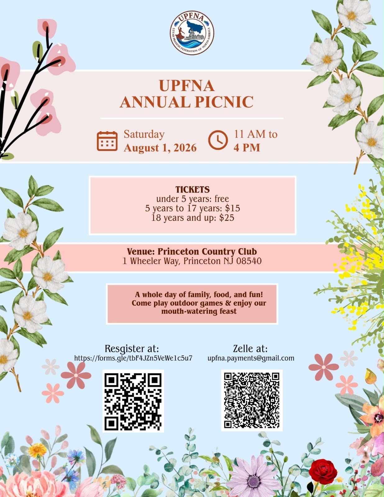UPFNA Community Picnic 2026 Group Photo
