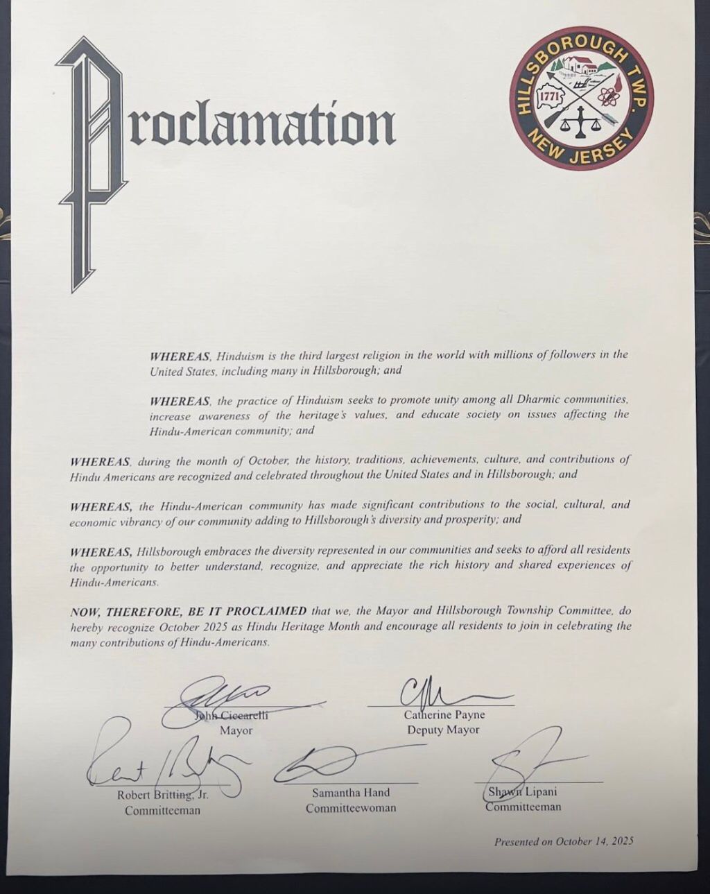 Hindu Heritage Month